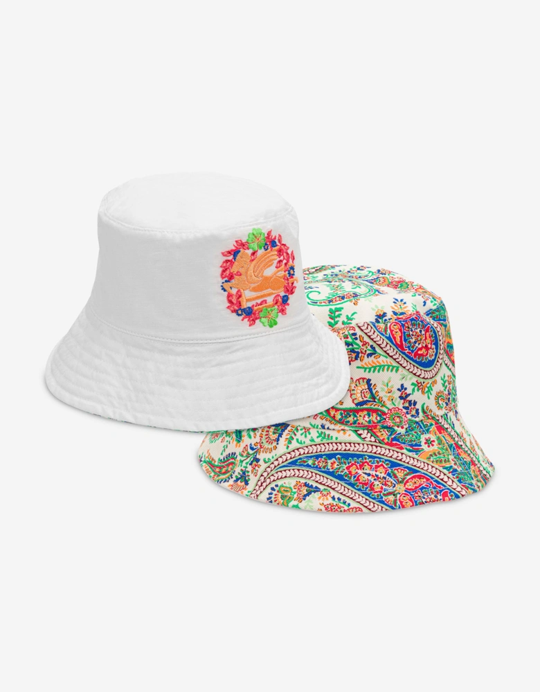 Girls Reversible Bucket Hat in Multicolour