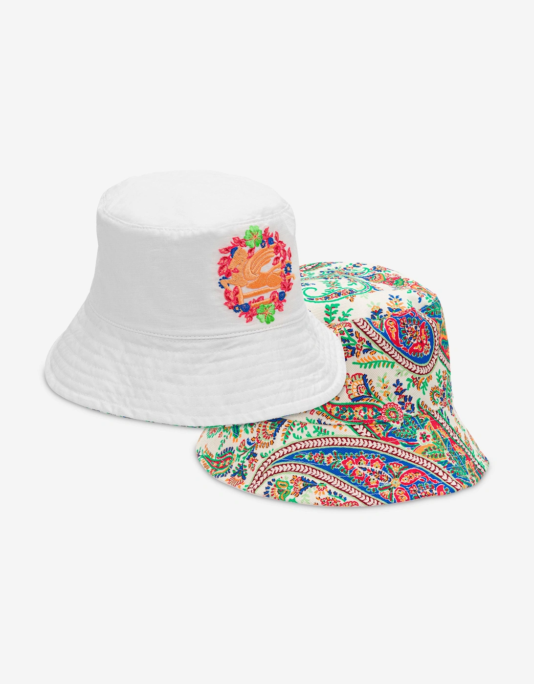 Girls Reversible Bucket Hat in Multicolour, 6 of 5