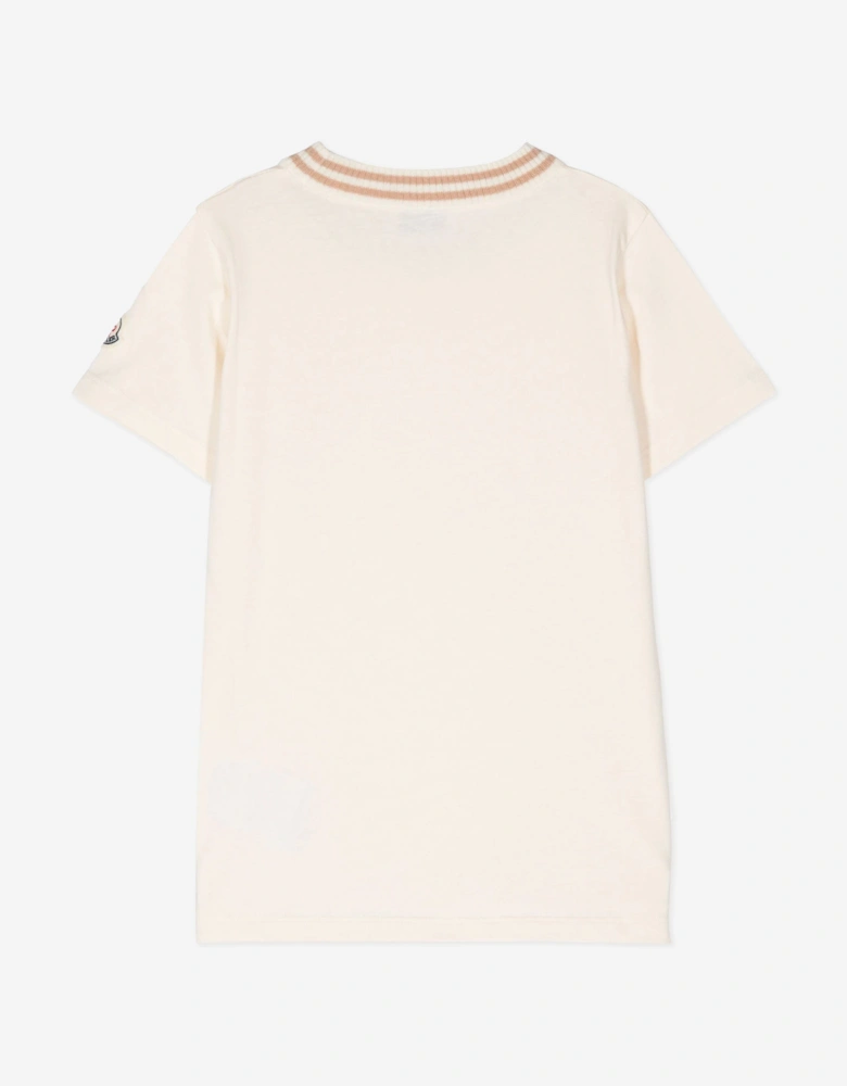 Enfant Girls Logo T-Shirt in Ivory