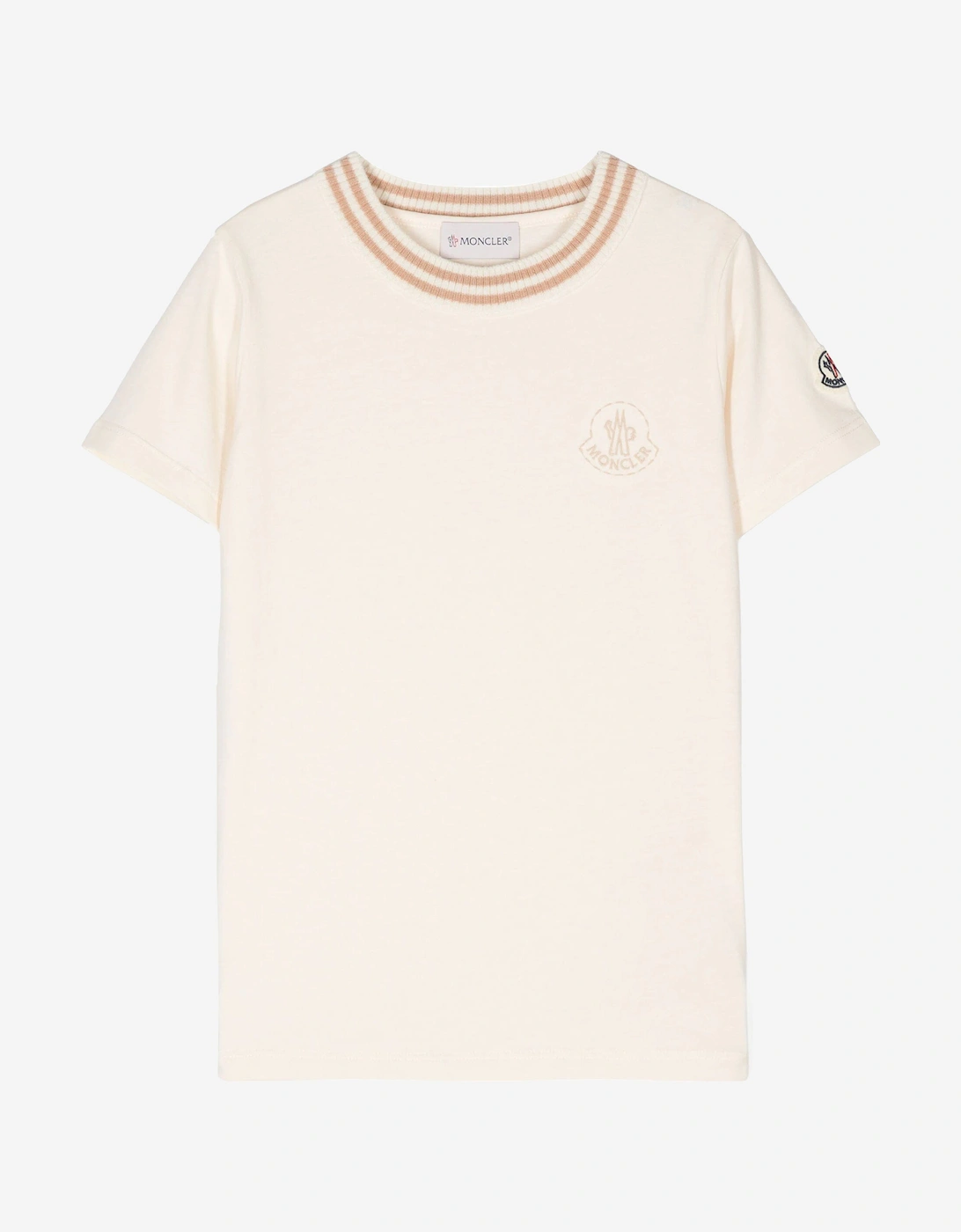 Enfant Girls Logo T-Shirt in Ivory