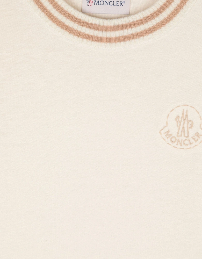 Enfant Girls Logo T-Shirt in Ivory