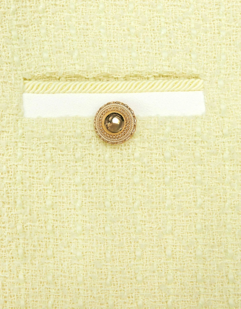 Girls Boucle Skirt in Yellow