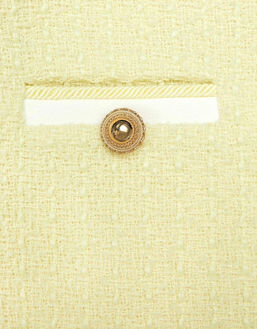 Girls Boucle Skirt in Yellow