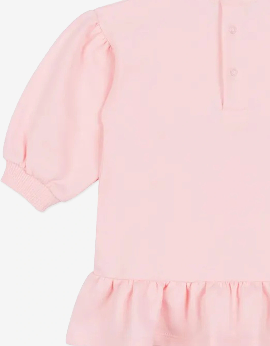 Baby Girls Teddy Bear Sweater Dress in Pink