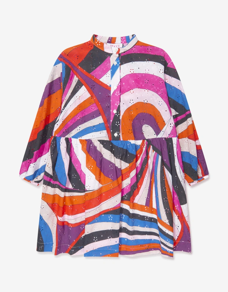 Girls Iride Woven Dress in Multicolour