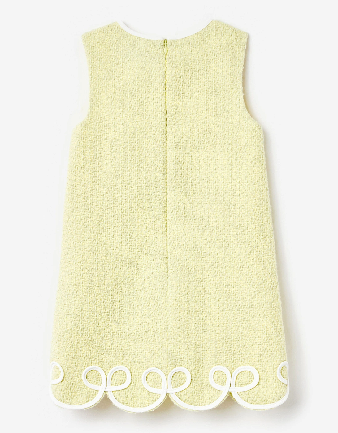 Girls Boucle Dress in Yellow