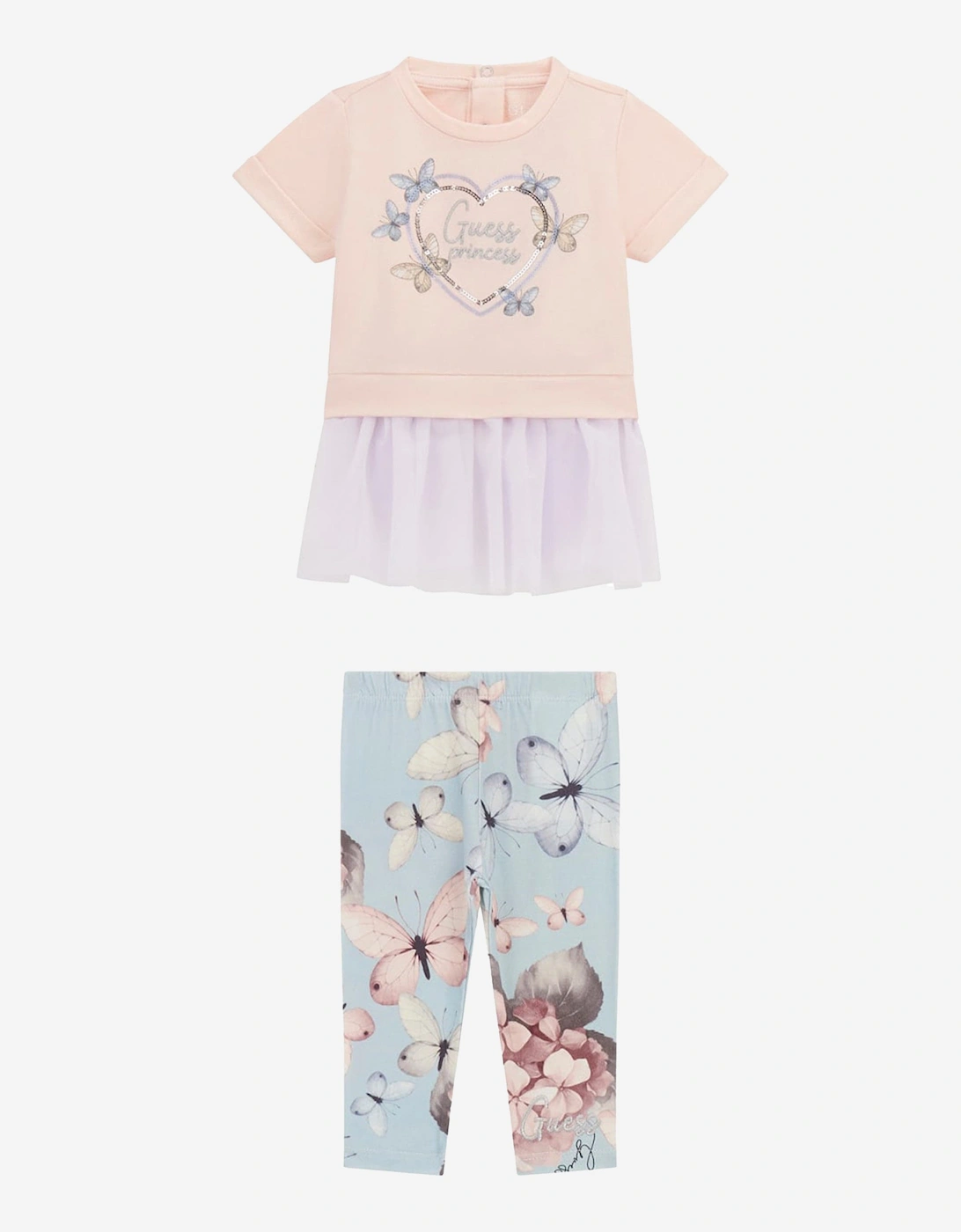 Baby Girls Legging Set in Pink, 5 of 4