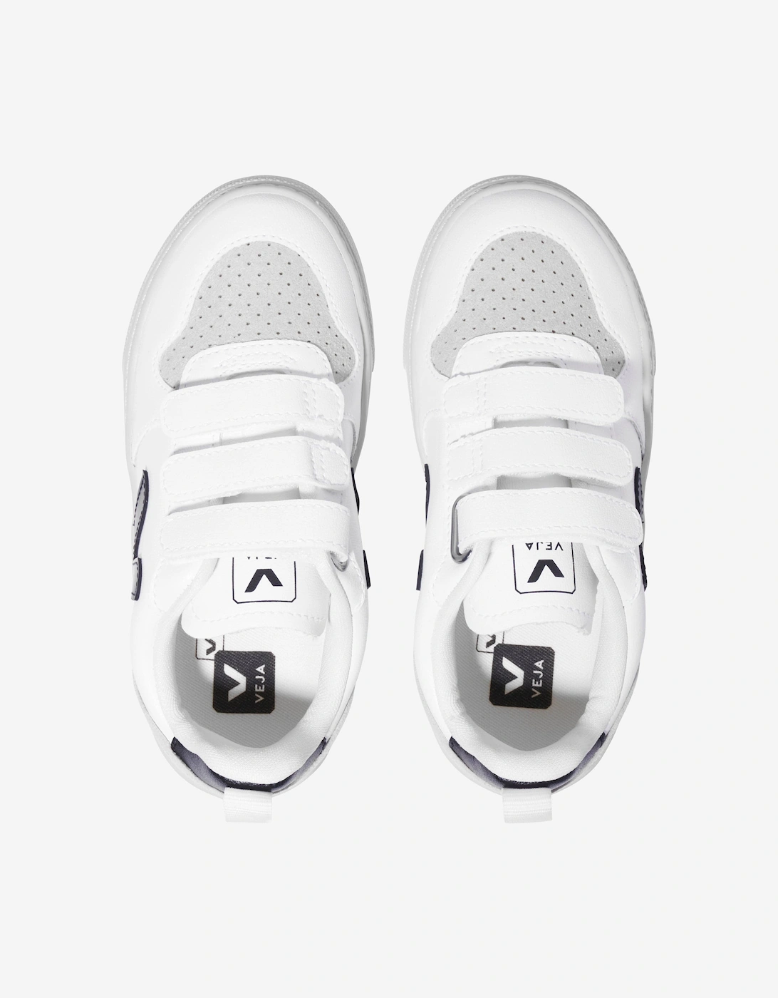 Kids Canvas V-10 Trainers in White