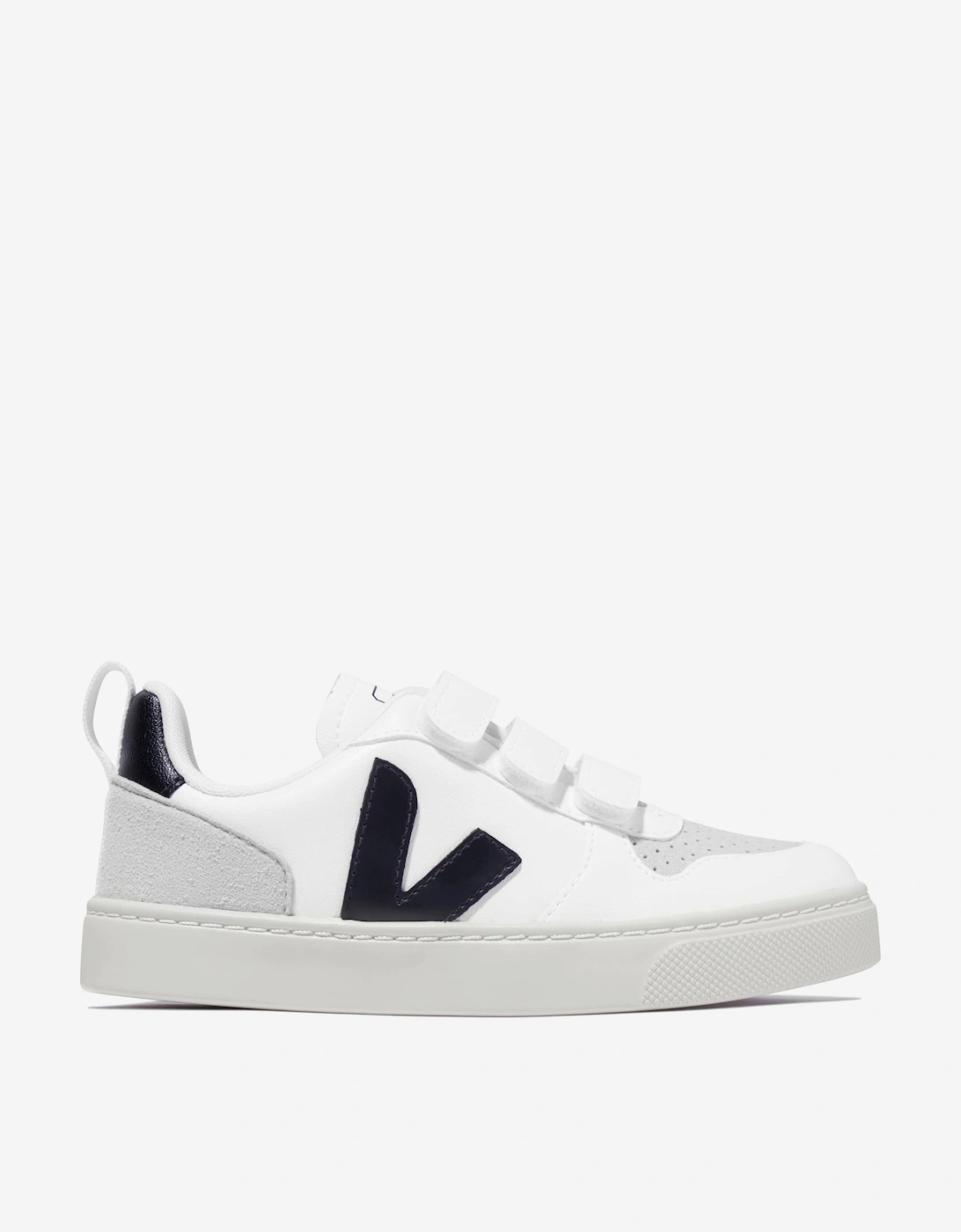 Kids Canvas V-10 Trainers in White, 5 of 4