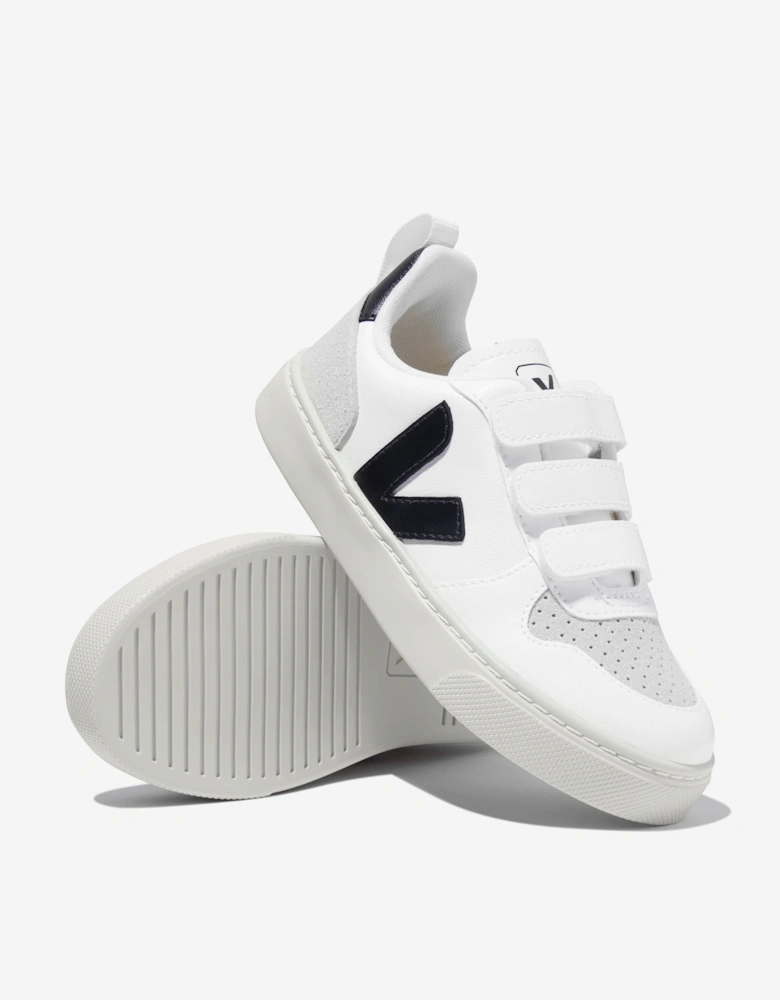 Kids Canvas V-10 Trainers in White