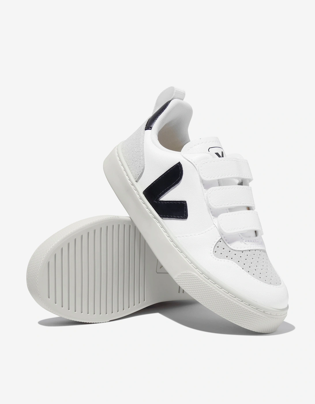 Kids Canvas V-10 Trainers in White