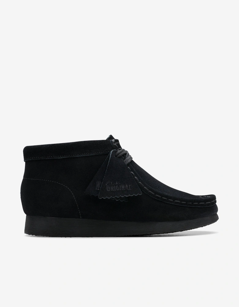 Kids Suede Wallabee Boots in Black