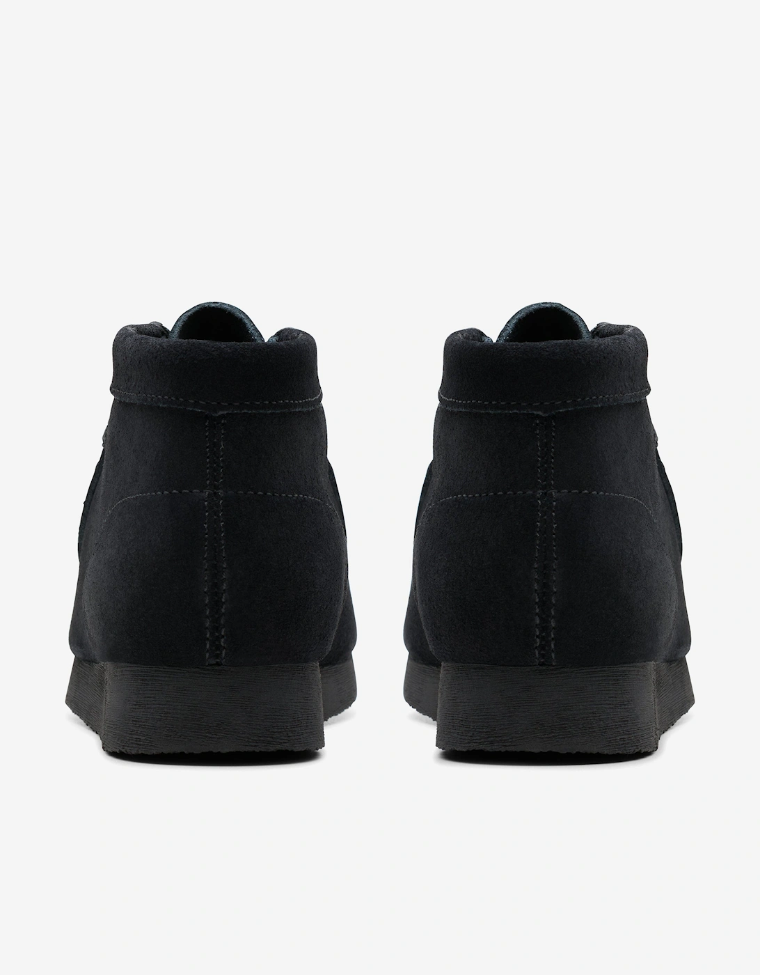 Kids Suede Wallabee Boots in Black
