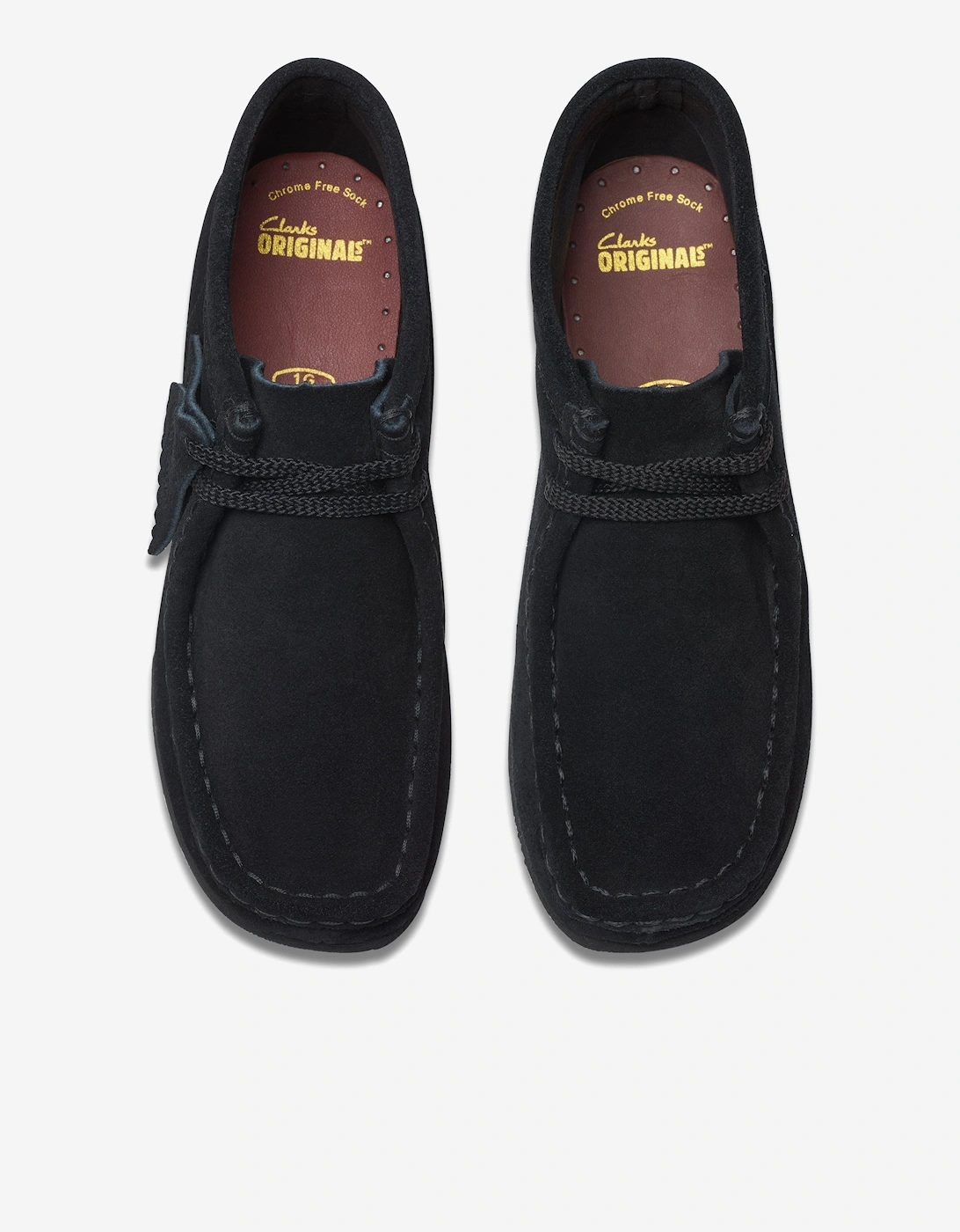 Kids Suede Wallabee Boots in Black