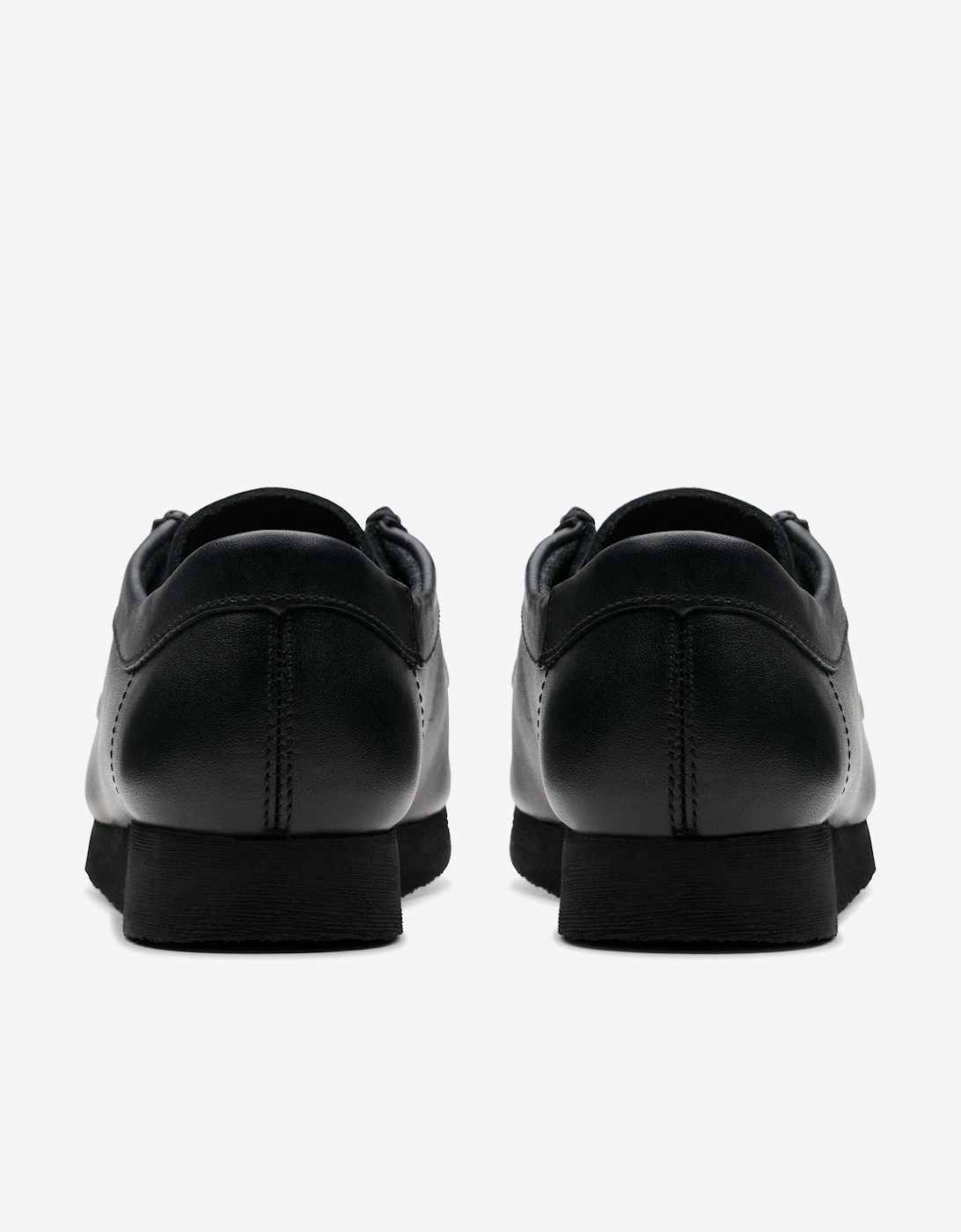 Kids Leather Wallabee Shoes in Black