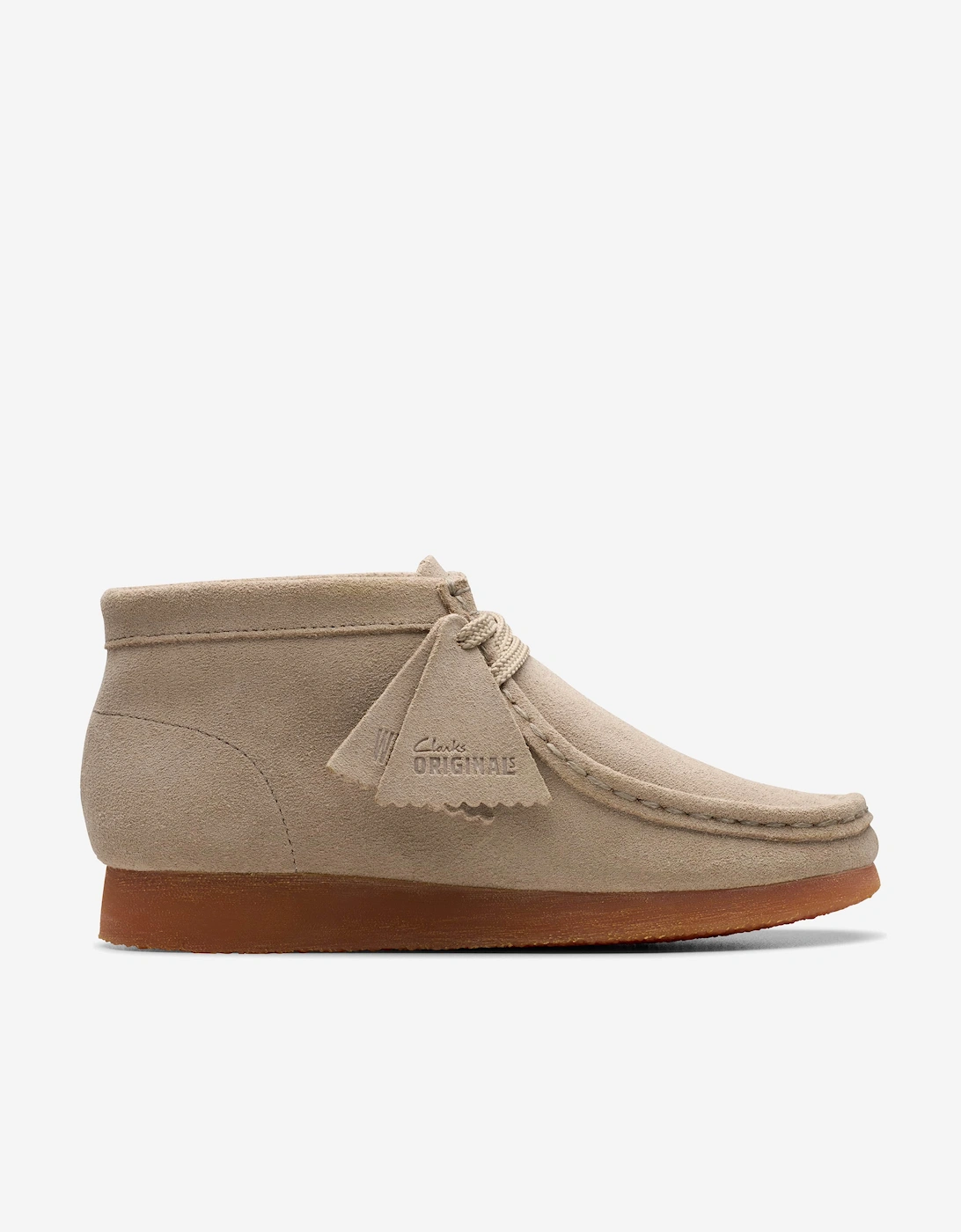 Clarks Clarks Kids Wallabee Boots in Beige (Wide Fit) - Cream