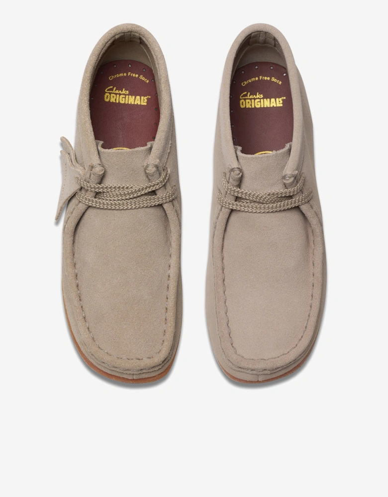Kids Wallabee Boots in Beige