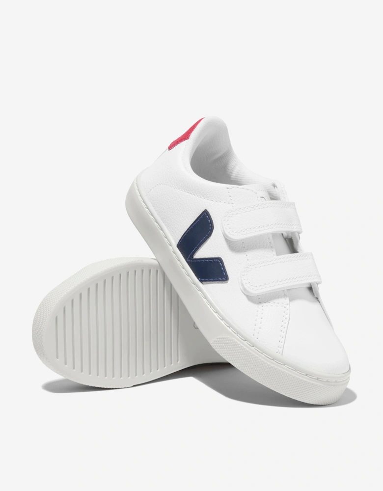Kids Small Esplar Velcro Trainers in White