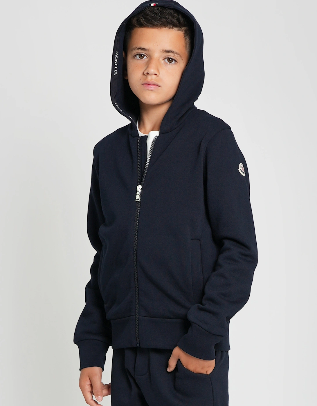 Enfant Boys Zip Up Top in Navy, 6 of 5