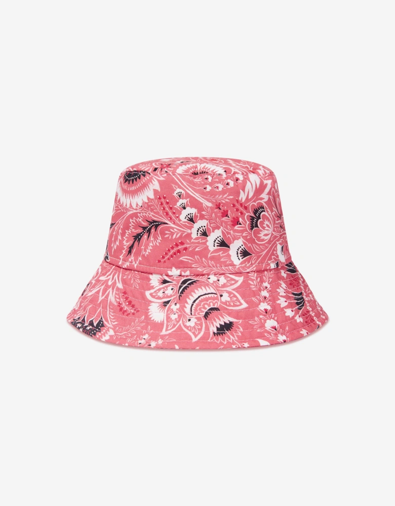 Kids Floral Paisley Hat in Pink