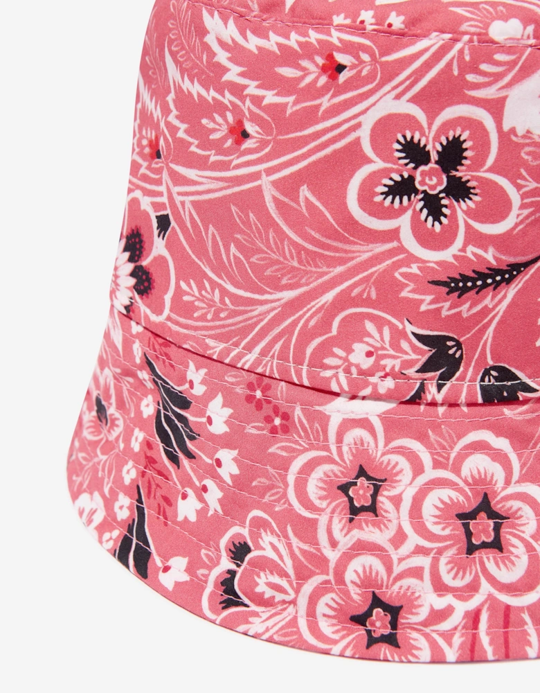 Kids Floral Paisley Hat in Pink