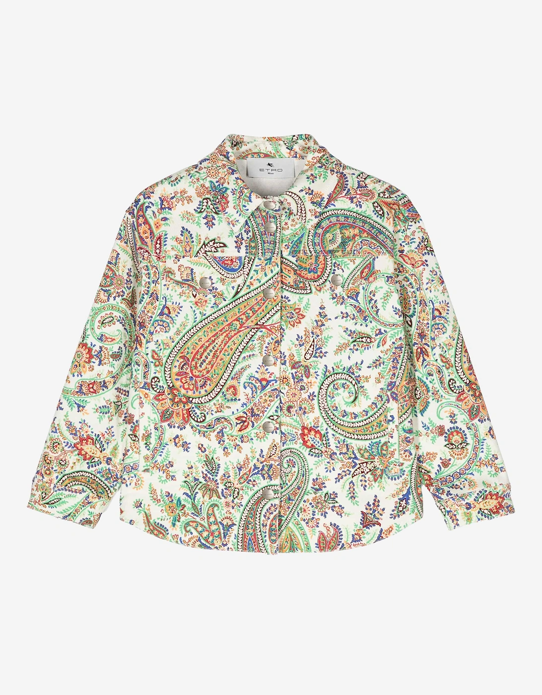 Girls Floral Paisley Jacket in Multicolour, 8 of 7