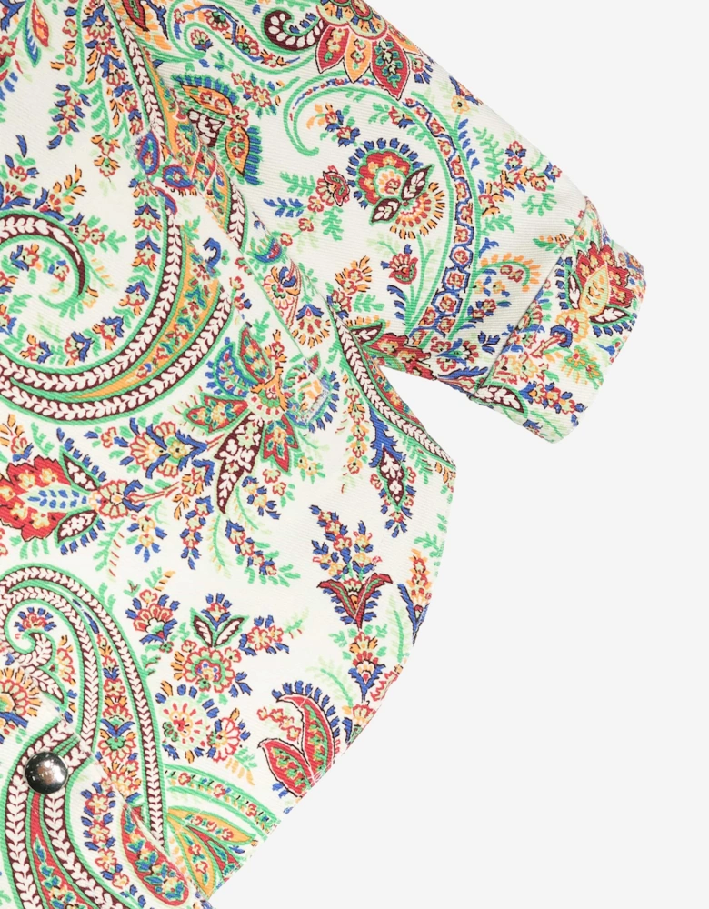 Girls Floral Paisley Jacket in Multicolour