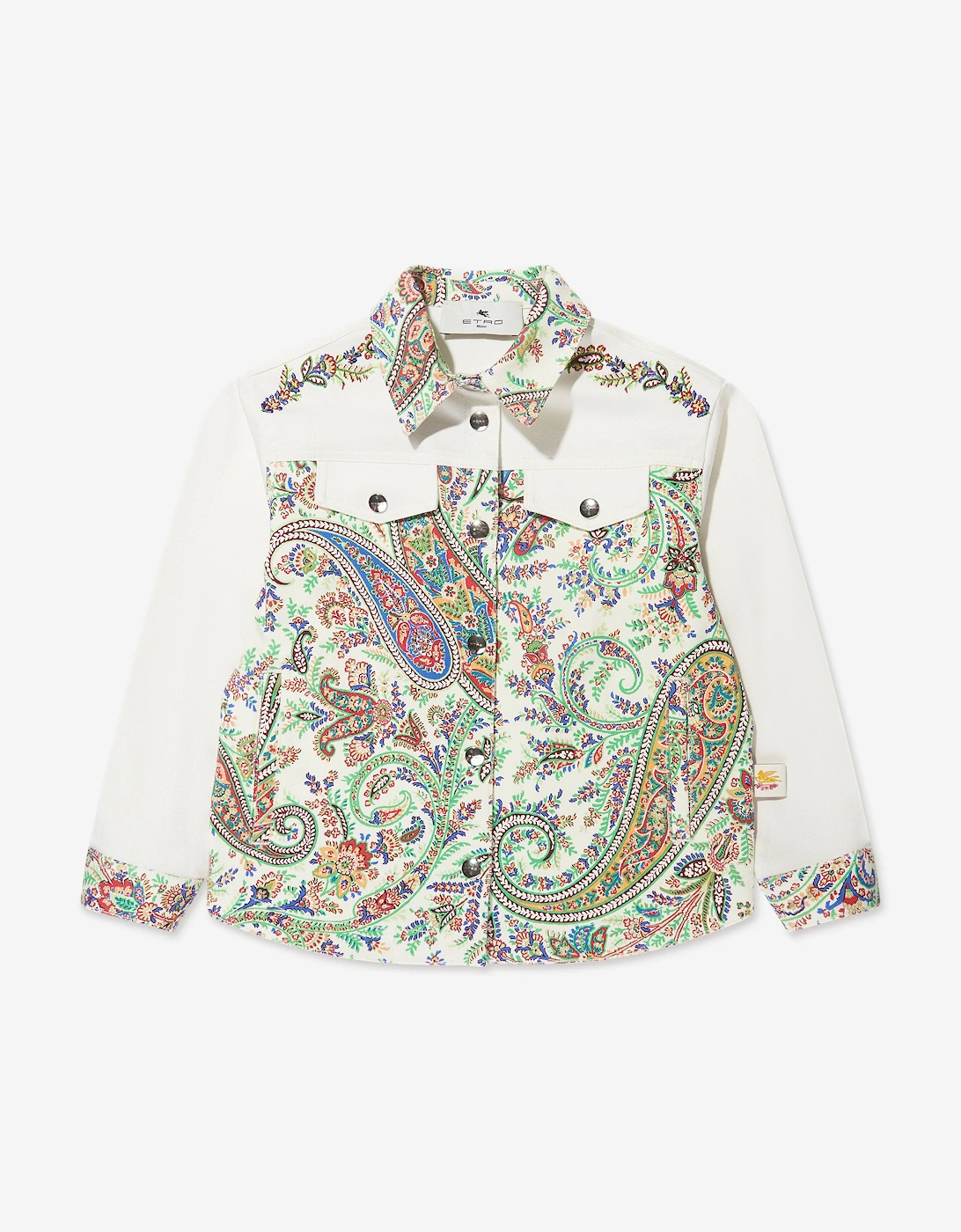Girls Floral Paisley Jacket in Multicolour
