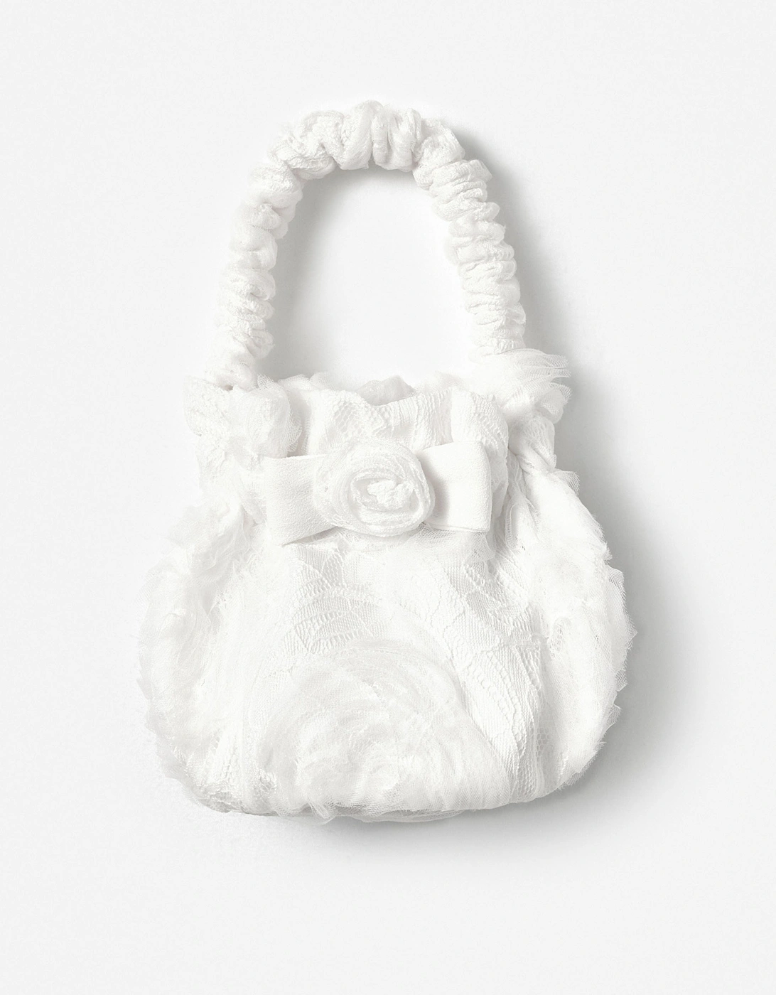 Girls Lace Bag in White (16.5cm), 5 of 4