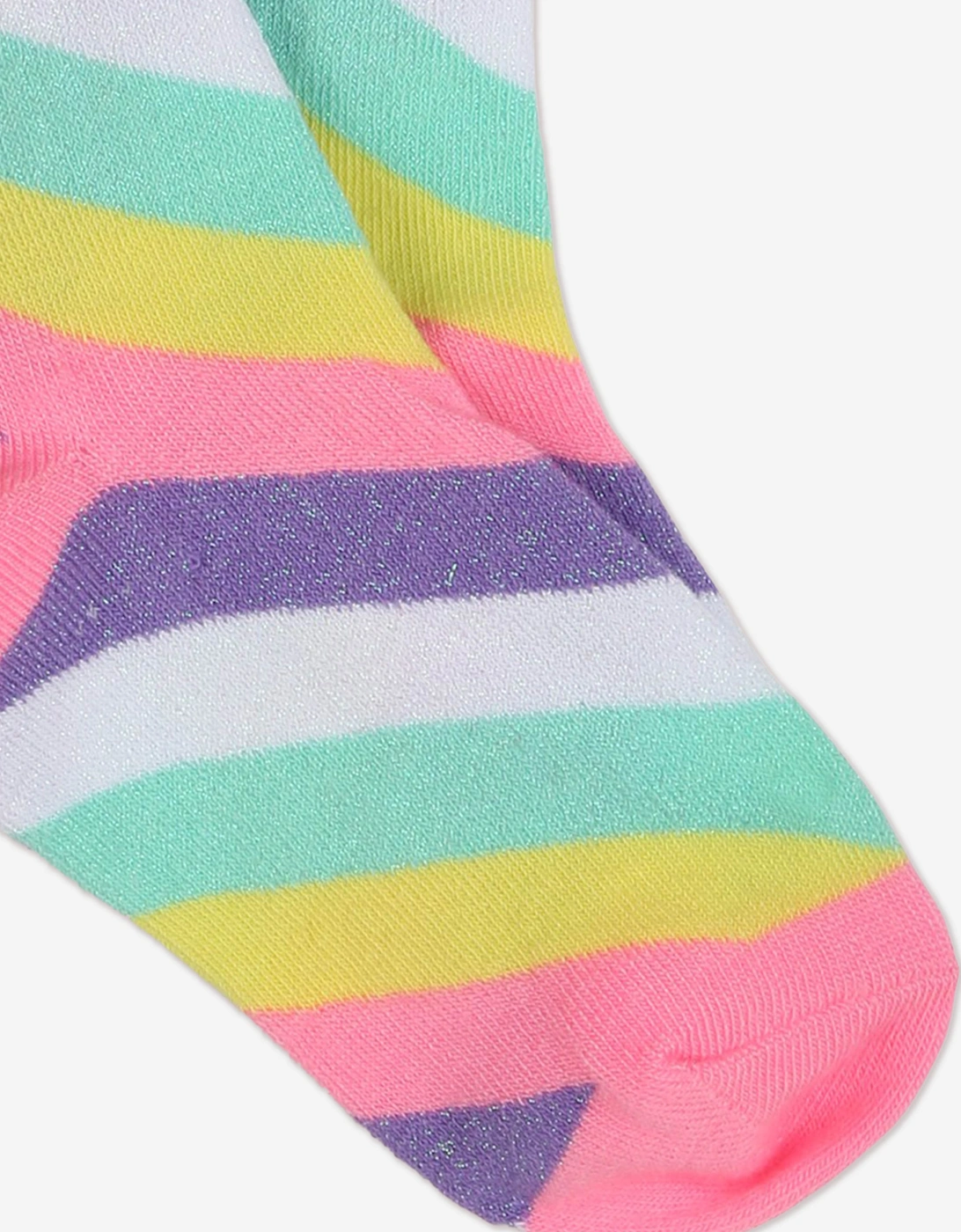 Billieblush Girls Striped Logo Socks in Multicolour