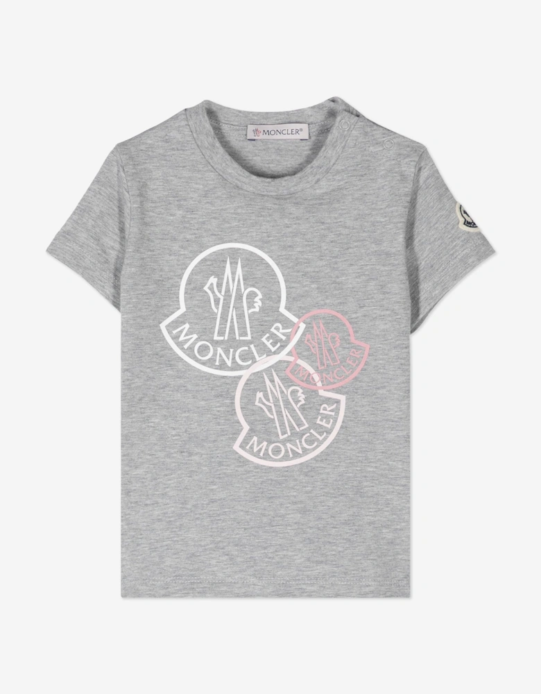 Enfant Baby Girls LogoT-Shirt in Grey