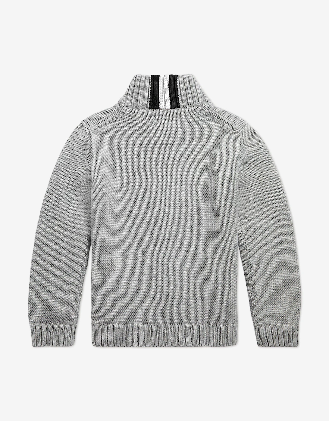 Boys Zip Up Cardigan in Grey