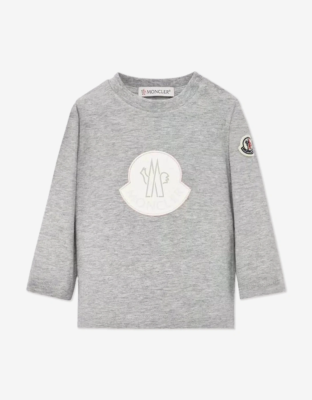 Enfant Baby Girls Long Sleeve Logo T-Shirt in Grey, 5 of 4