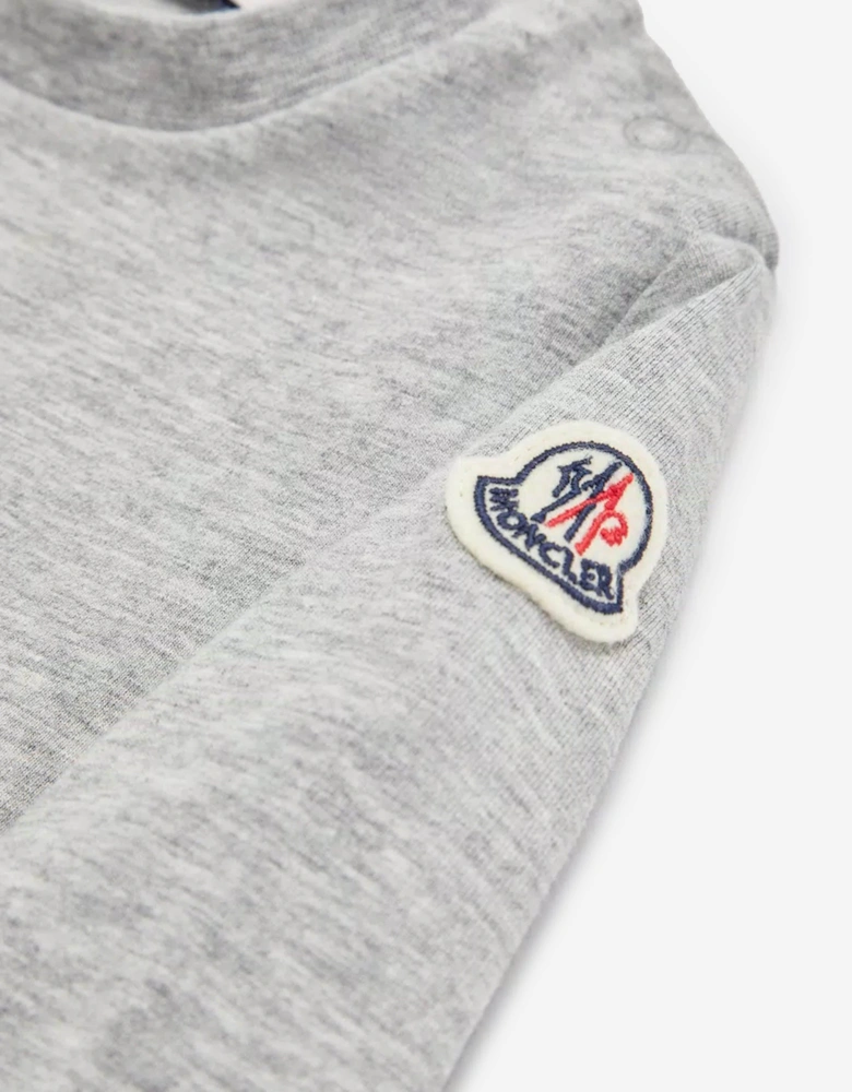 Enfant Baby Girls Long Sleeve Logo T-Shirt in Grey