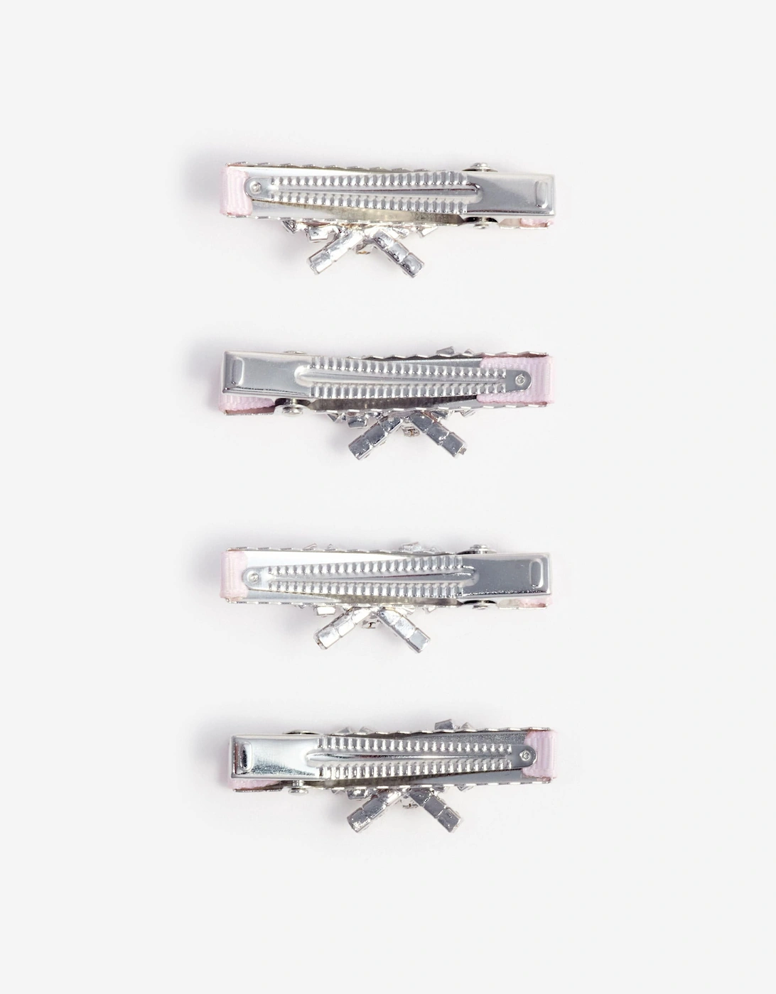 Girls Hair Clips Set in Pink