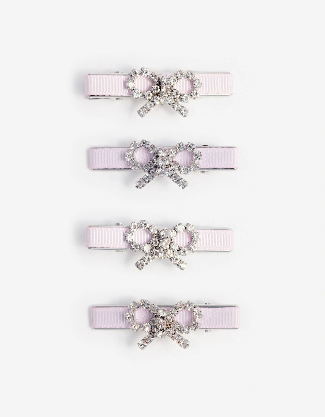 Girls Hair Clips Set in Pink, 5 of 4