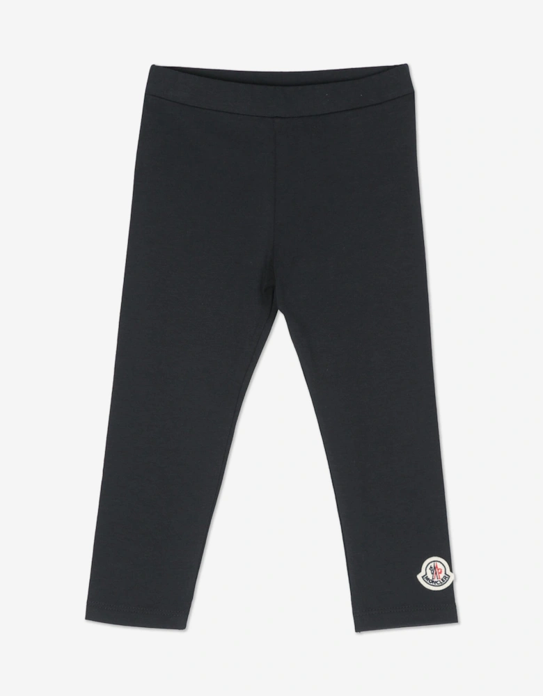 Enfant Baby Girls Logo Leggings in Navy
