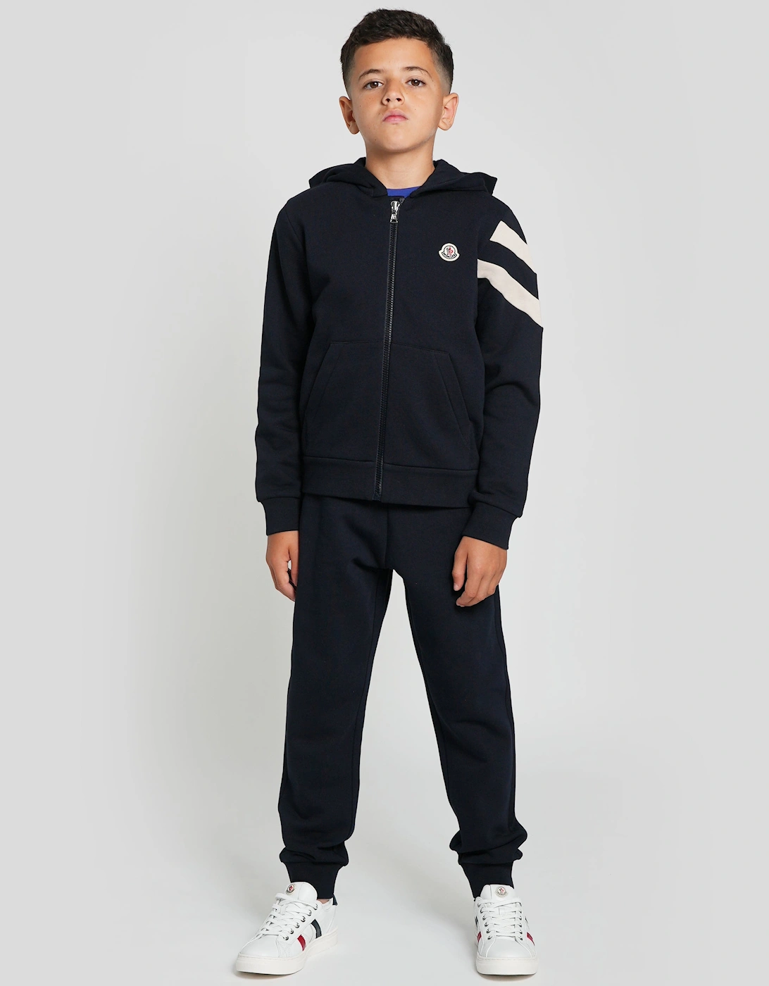 Enfant Boys Logo Tracksuit in Navy, 6 of 5