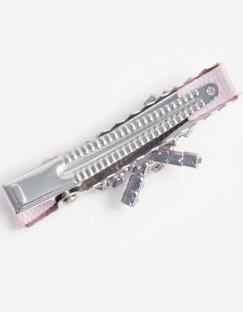 Girls Hair Clips Set in Pink