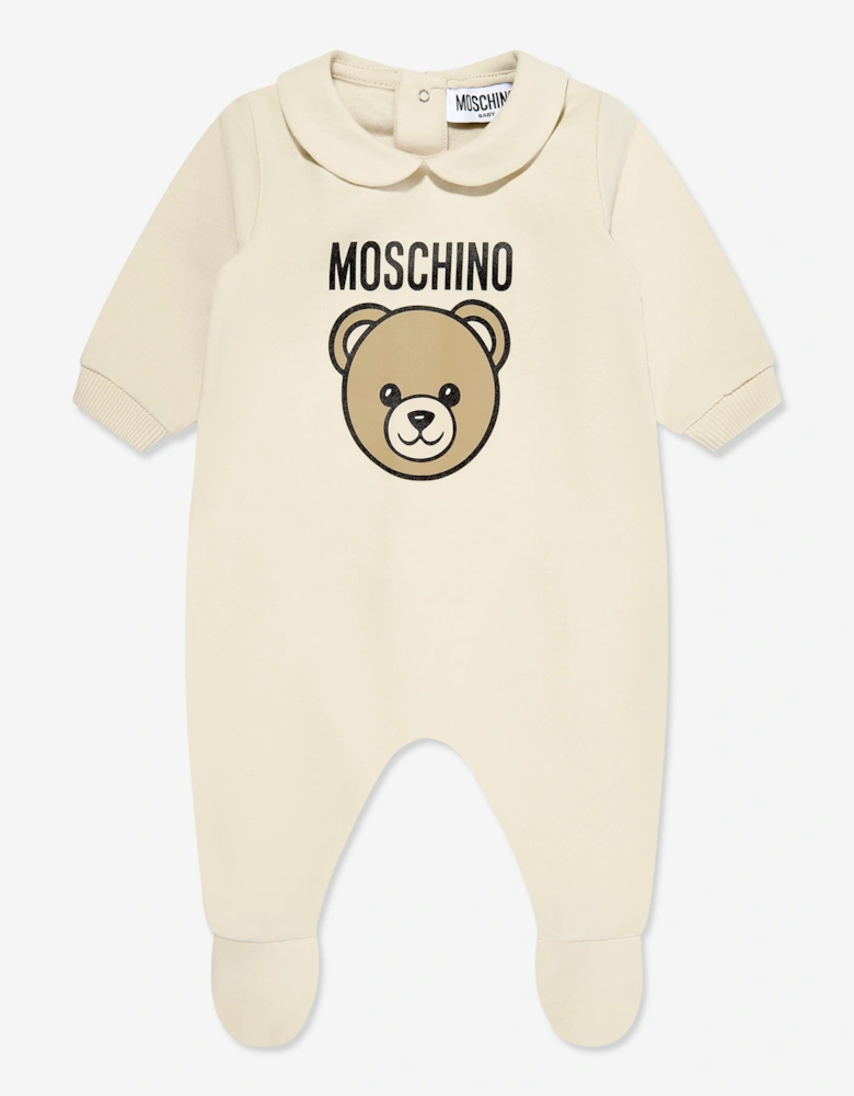 Baby Bear Babygrow Set in Beige