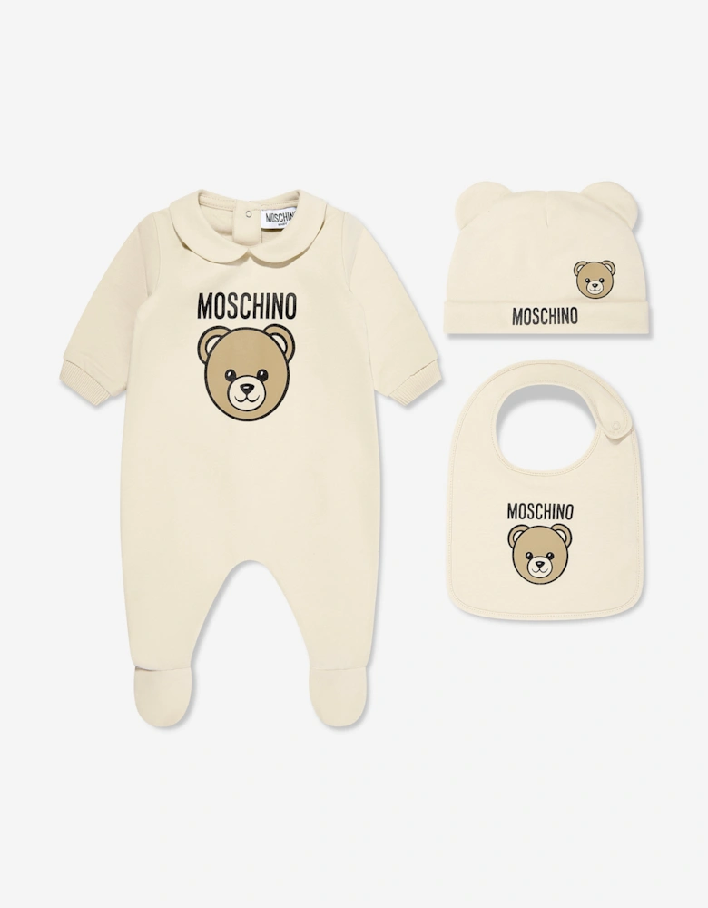 Baby Bear Babygrow Set in Beige