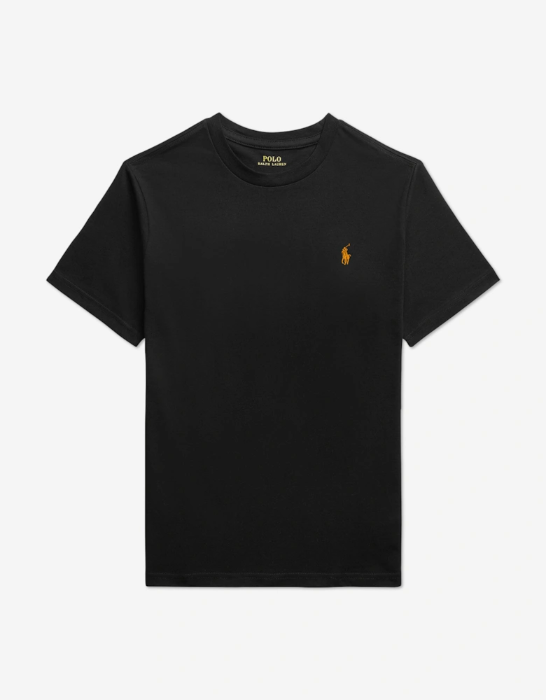 Boys Logo T-Shirt in Black