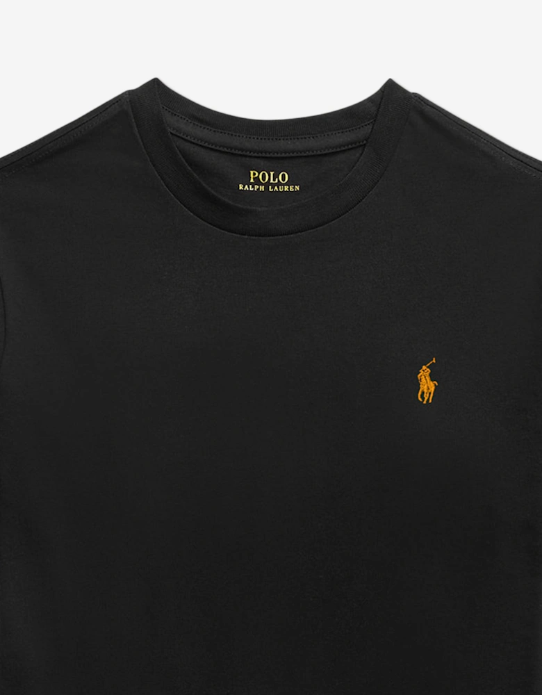 Boys Logo T-Shirt in Black