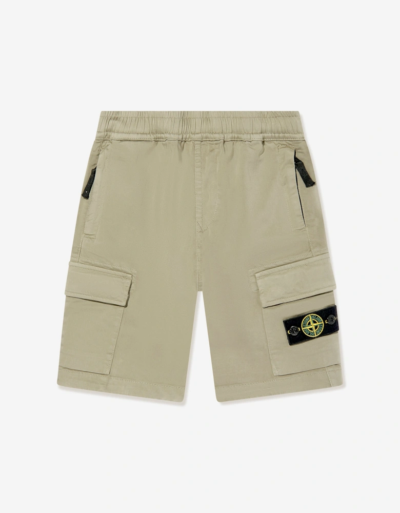 Boys Cargo Shorts in Beige