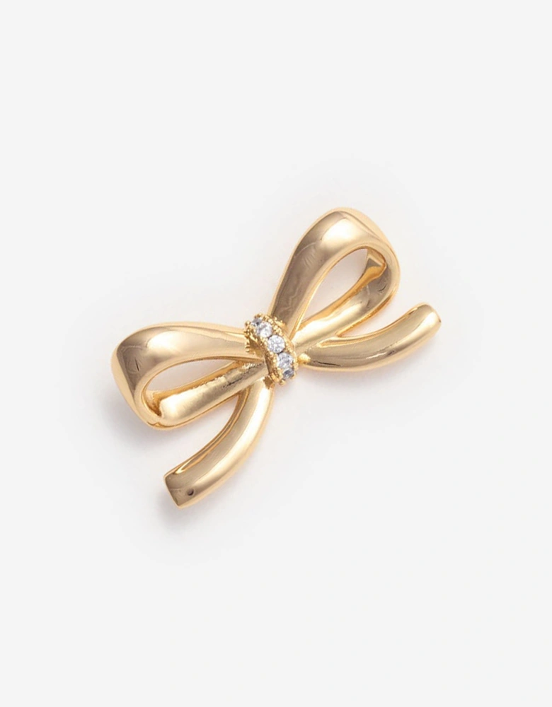 Girls Bow Earrings in Gold