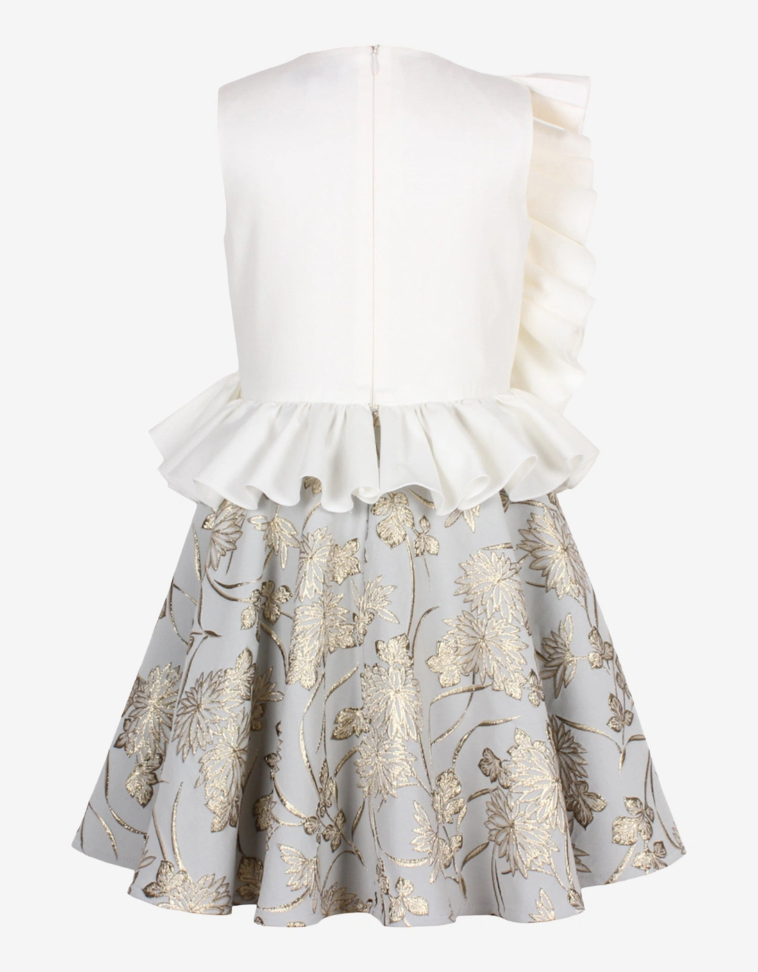 Girls In Bloom Jacquard Dress in Multicolour