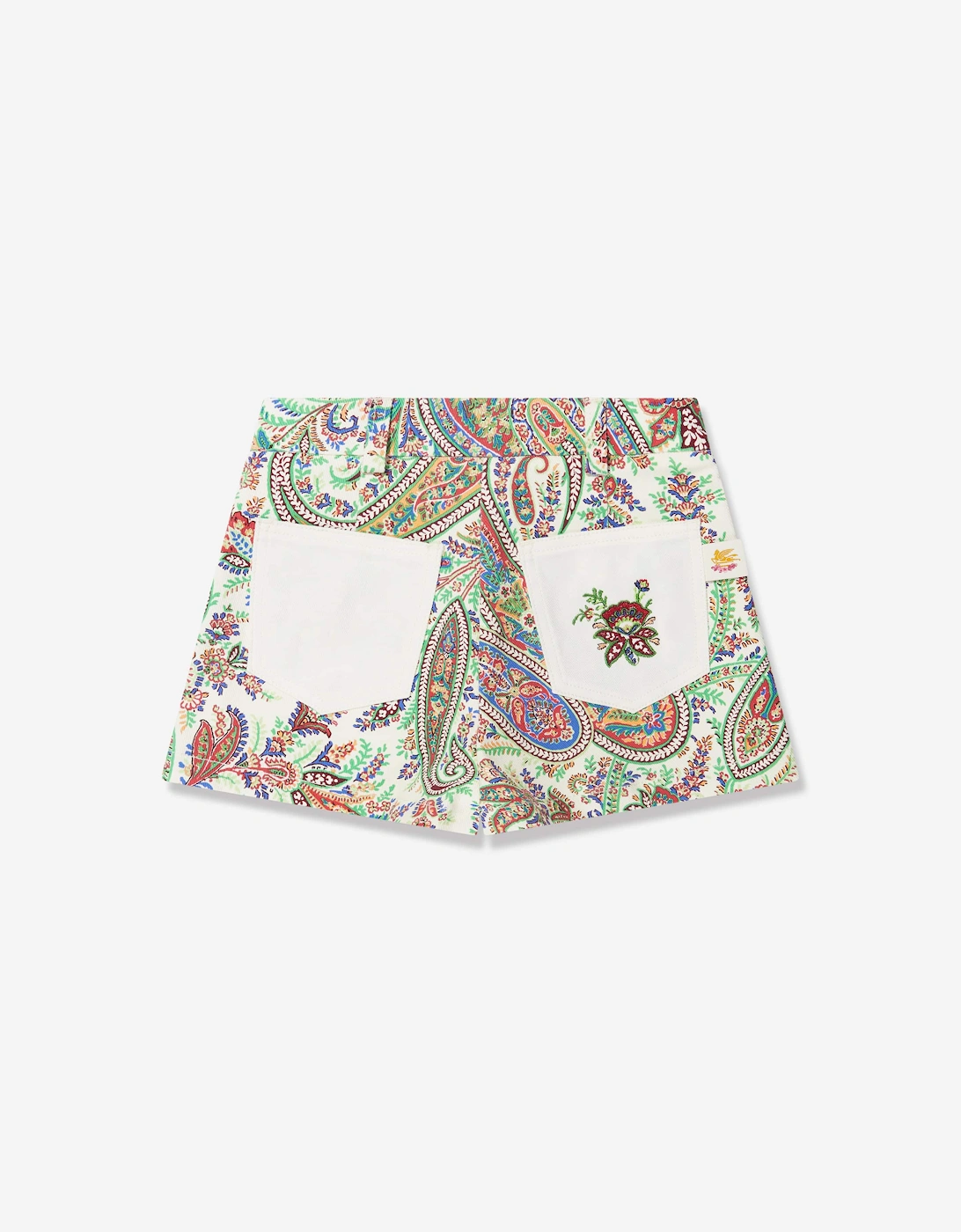 Girls Floral Paisley Shorts in Multicolour