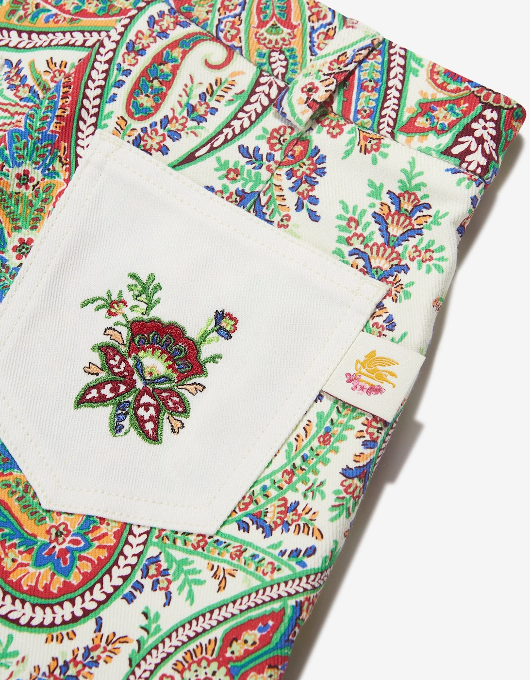 Girls Floral Paisley Shorts in Multicolour