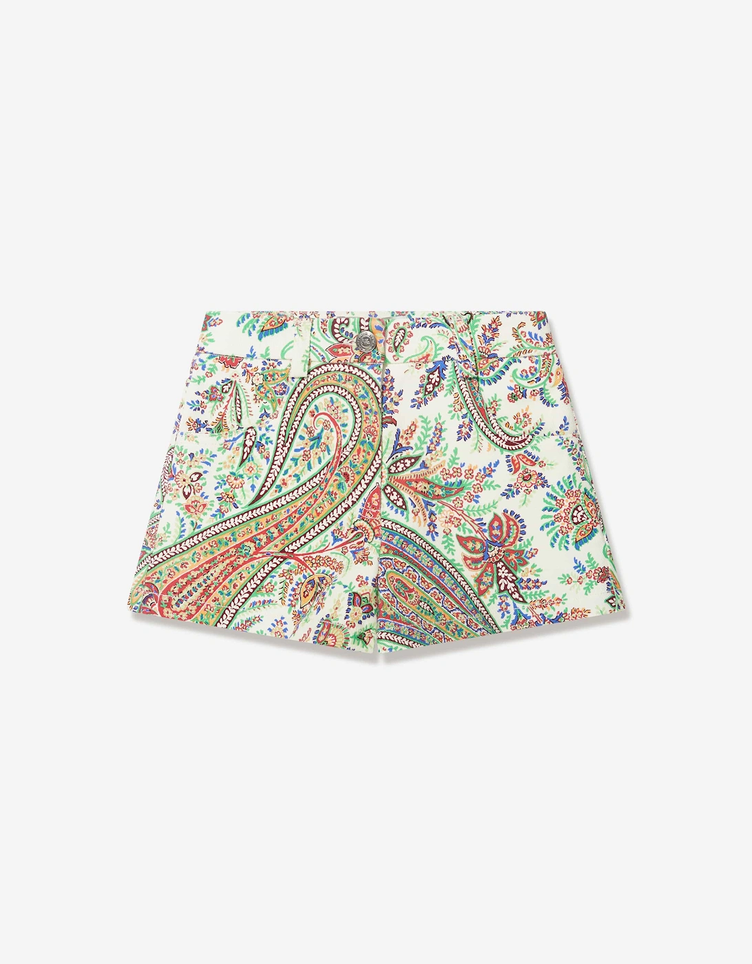 Girls Floral Paisley Shorts in Multicolour, 5 of 4