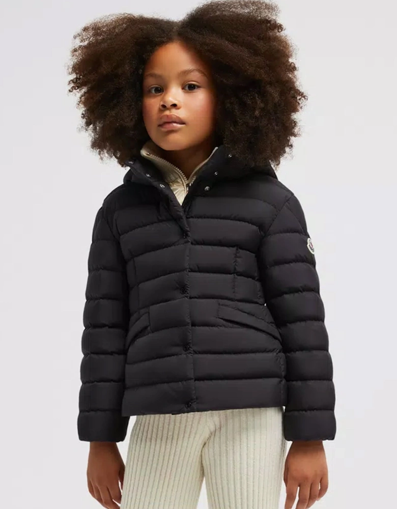 Enfant Girls Down Padded Egisto Jacket in Black